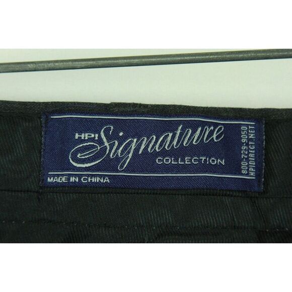 HPI Signature Collection Mens Dress Pants Flat Front Gray 38 x 34 - Picture 4 of 7